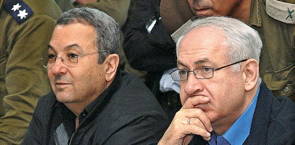 אהוד ברק , בנימין נתניהו / צלם: דובר צה"ל